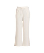 Avia Women&#39;s Athleisure Rib Velour Wide Legs Pants, Winter White Size L(... - $41.66 CAD
