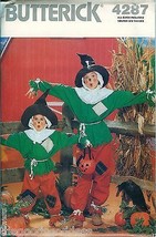 Butterick 4287 1989 Scarecrow Boys Girls Sz 4-14 Costume Pattern Uncut Ff Vtg - £15.74 GBP