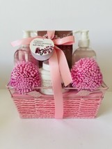 Lovery Home Spa Gift Baskets For Women - Bath and Body Spa Set in Cherry Blossom - £26.11 GBP