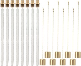 Wine Bottle Torch Kit 8 Pack, Includes 8 Long Life Torch Wicks ,Brass To... - $19.99