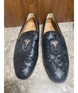 MEIJIANA Mens Size 11 Leather Loafer Shoes Slip-on Loafer Checkered Elep... - $54.69 CAD