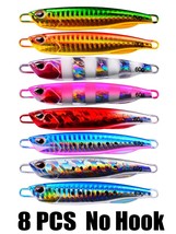 8 Pcs/lot Jigging Lure Fishing Lures  Spinner Spoon Fish Bait  Japan Fishing Tac - £54.96 GBP