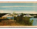 Deer Lake Bridge Hunter River Newfoundland Canada UNP WB Postcard Z7 - $8.86