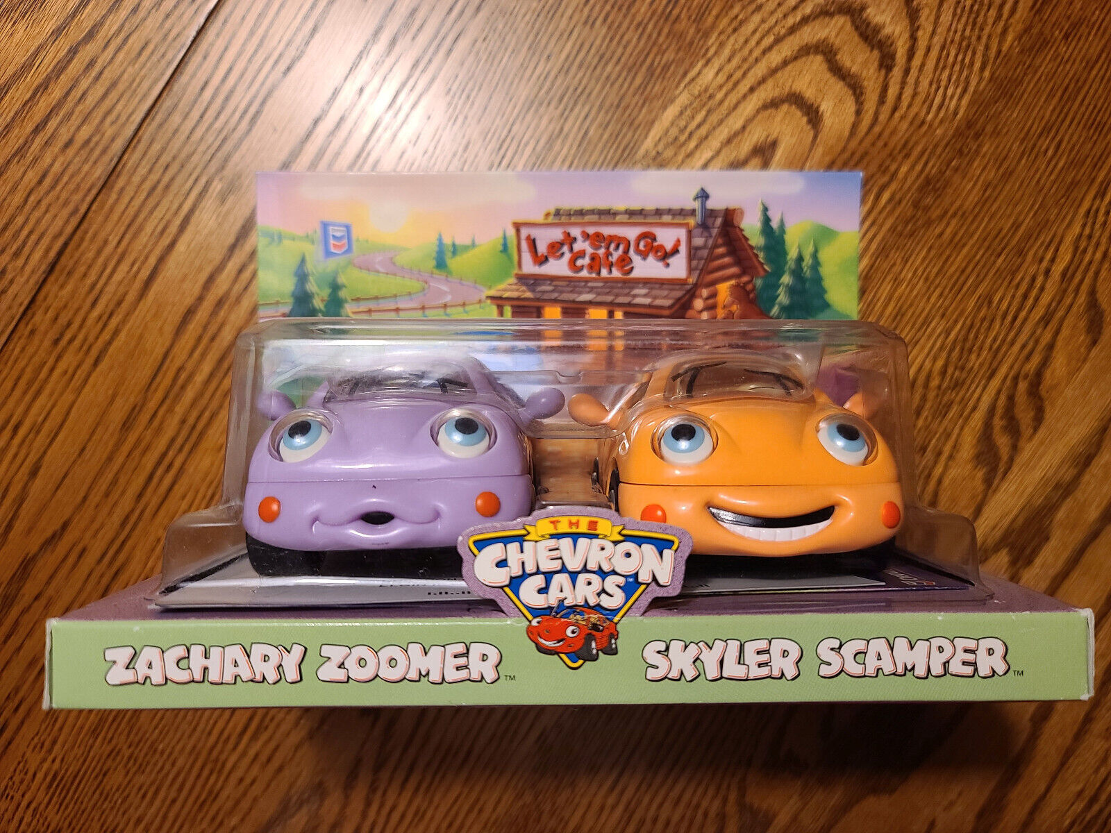 Primary image for Zachary Zoomer & Skyler Scamper Chevron Car Collectible Toy Car **Sealed** RARE!