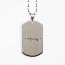 Motivational Christian Silver Dog Tag, Even so The Body is not Made up of one Pa - £15.37 GBP