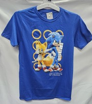Blue Boys'  XL Sonic the Hedgehog 2 Short Sleeve T-Shirt Sonic & Tails image 2