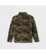 Boys Cat &amp; Jack Long Sleeve Fleece Camo Pullover, Size L (12/14) - NWT - $16.58 CAD