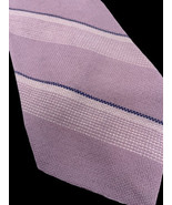Vintage 70s Tie Necktie Woven Disco Retro Lilac Purple Stripe Preppy Pre... - €32,28 EUR