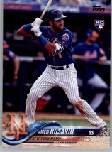 2018 Topps 63 Amed Rosario Rookie New York Mets - £0.78 GBP