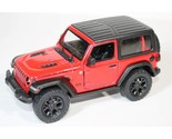 KiNSMART 2018 Jeep Wrangler Rudicon Hard Top Red 5&quot; 1:34 Scale Die Cast ... - £15.02 GBP