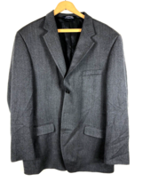 Stafford 44L 44 Long Blazer Sport Coat Jacket Navy Blue Wool Soft Tweed ... - £43.73 GBP