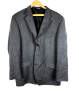 Stafford 44L 44 Long Blazer Sport Coat Jacket Navy Blue Wool Soft Tweed ... - £44.50 GBP