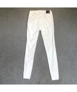 American Eagle Jean Womans 0 White Super Super Stretch Denim Pant 29x28 AEO - $18.15