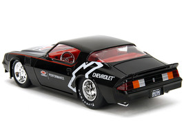 1979 Chevrolet Camaro Z28 &quot;Chevrolet Performance&quot; Black with Carbon Hood and Red - £34.24 GBP