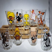Lot of 9 Looney Tunes 1973 Warner Bros Pepsi Collector Series Glasses 16 oz - £95.66 GBP