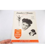 VINTAGE SHEET MUSIC 1951 ANYWHERE I WANDER From MGM&#39;s HANS CHRISTIAN AND... - $162.55 MXN