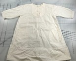 Charles Anastase 1979 Vestito Camicia Donna S Cotone Bianco Bottoni Prai... - £73.58 GBP