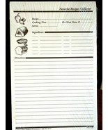 Vintage Blank Cooking Baking Recipe Refill Card Kitchen Memo Note Statio... - $10.00