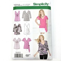 Simplicity 8014 Sewing Pattern Knit Tops Size 6-14 Six Variations Sleeves Detail - £3.95 GBP