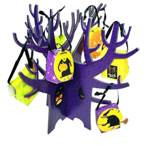Halloween Haunted Tree Trick or Treat Bags K C Company Tabletop Kid Friendly - £11.75 GBP