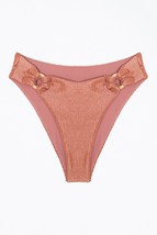 Soah rebecca ribbed o-ring bikini bottom in Blush - £40.38 GBP