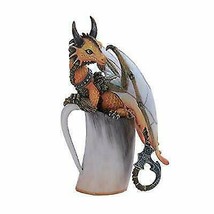 Drunken Mead Beverage Viking Thor Hammer Tail Dragon Statue Fantasy Drag... - £31.45 GBP