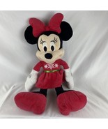 Rare Christmas Holiday Disney 24” Minnie Mouse Red Snowflake Dress - £14.67 GBP