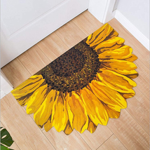 UKELER Indoor Doormat Yellow Sunflower Front Door Mat 35&#39;&#39;X23&#39;&#39; Non Slip Rubber - £48.26 GBP