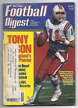 1987 Football Digest November New England Patriots - £18.36 GBP