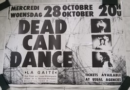 DEAD CAN DANCE TOUR PROMO 24 33 1/4 INCHES OCT. 28. 1987!! VERY RARE!! - £21.68 GBP