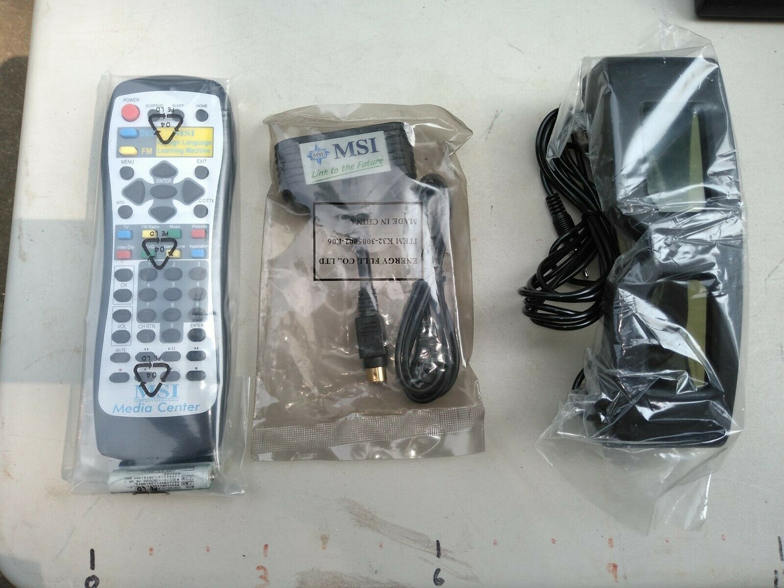 Primary image for 9LL33 MICRO STAR INTERNATIONAL, ASSORTED PARTS: LCD GLASSES, REMOTE CONTROL, NEW