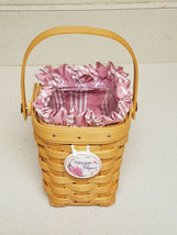 Longaberger Handwoven 1998 American Cancer Society Basket w/ Liner - £16.03 GBP