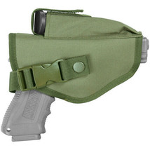 NEW Tactical Military Style Belt Gun Adjustable RH Pistol Holster OD OLI... - £13.16 GBP