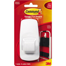 Command Self-Adhesive Hook (White) - 1pc Jumbo - $21.78