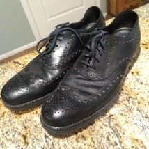 Cole Haan Men&#39;s ZeroGrand Wingtip Oxford Shoes Black Style C20719 Size 9... - £69.33 GBP