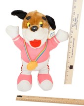 Vintage Dog Plush Toy - Pachinko Palace 13&quot;-14&quot; Stuffed Animal Figure 1980s - $10.00