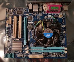 Gigabyte GA-H61M-S2PV Rev 1.0 MicroATX Motherboard w/ Pentium G620, Backplate  - £58.17 GBP