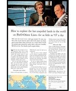 1962 P&amp;O Cruises Orient Lines Southeast Asia Travel Cruise Vintage Print Ad - £8.24 GBP