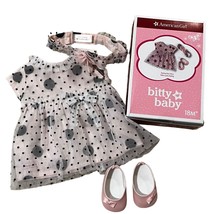 Bitty Baby American GIrl Darling Dots 15&quot; Outfit Dress Shoes Outfit with Box - £19.18 GBP