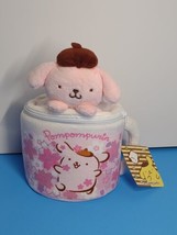 Sanrio Pompompurin Plush Zippered Lid Mug Pink New With Tags (d) - £23.22 GBP