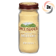 3x Jars Spice Islands Ground Mustard Flavor Seasoning | 1.8oz | Fast Shipping - £11.85 GBP