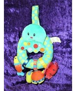 Infant Octopus Rattle Hanging Blue Squid Plush Sea Life Baby Toy - £10.11 GBP