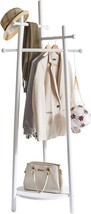 Aibiju Coat Rack With Unique Design, Coat Stand With Storage Shelf And 3... - $103.99