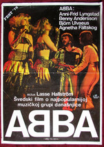 1978 Original Movie Poster ABBA The Movie Fest 78 Unique Hallström Vintige Music - £249.27 GBP