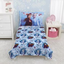 Toddler Blanket Bed Frozen 2 Kids Plush Light Blue Lavender Teal White Elsa Anna - £25.08 GBP