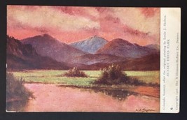 Antique PC Sunset Estes Park Signed L.J. Skelton Colorado Scenery 1906 - $15.00