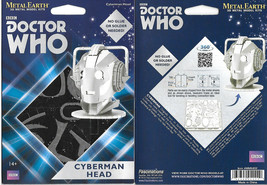 Doctor Who TV Series Cyberman Head Metal Earth Steel Model Kit SEALED - £9.19 GBP
