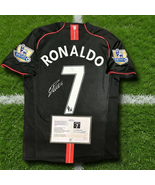 Cristiano Ronaldo Printed Signed Manchester United 07/08 Away Shirt Jers... - $115.69