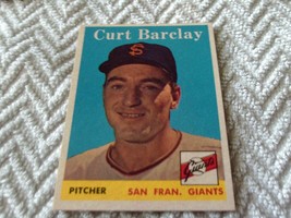 1958 Topps Curt Barclay # 21 Giants Nm / Mint Or Better !! - £147.87 GBP