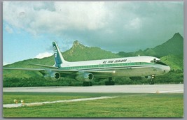 Air New Zealand Postcard DC-8 Airplane Vintage Chrome Unposted PC - £3.65 GBP